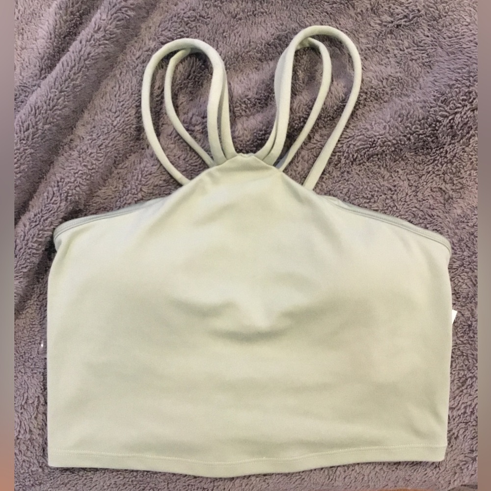 NWT Gilly Hicks light green short halter top size small